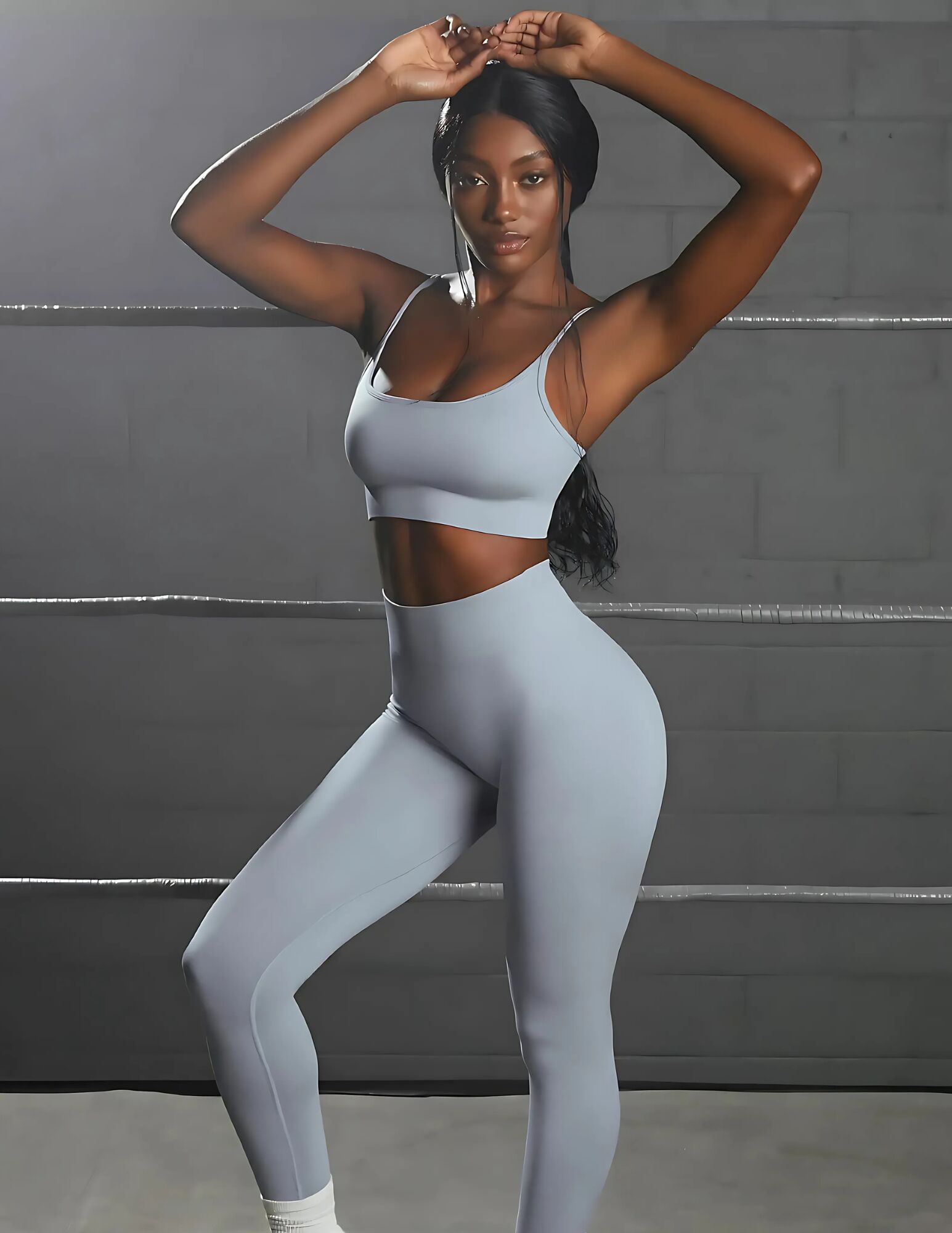 Seamless Workout Compression Outfit
