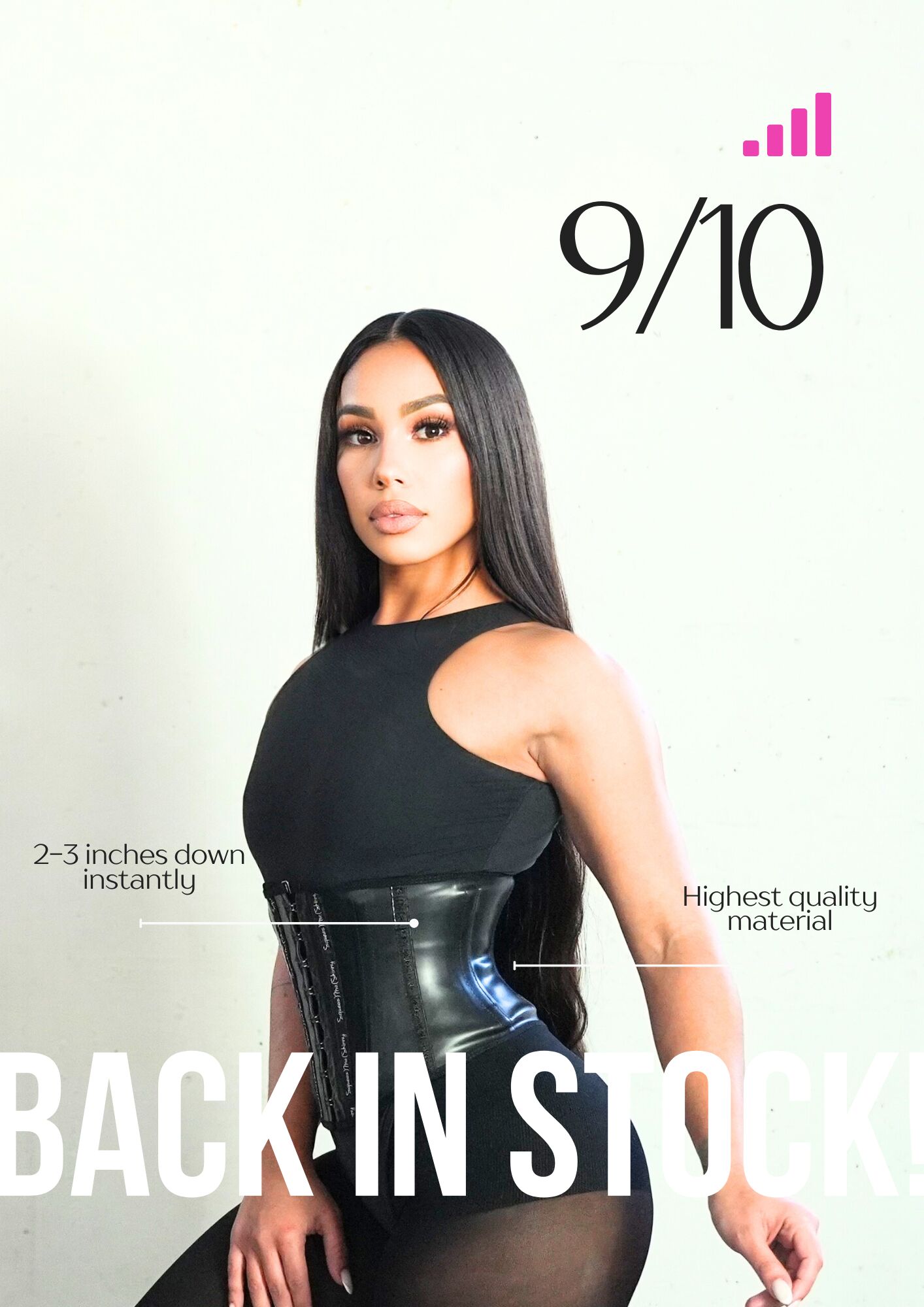 8" MAX COMPRESSION WAIST TRAINER