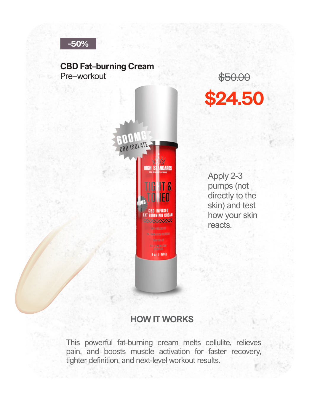 Tight and Toned Fat Burning Cream | Black Friday Special!